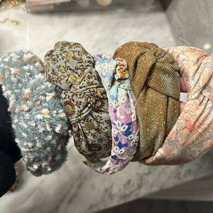 5 Anthropologie Headbands, Scrunchie and Bow Clip